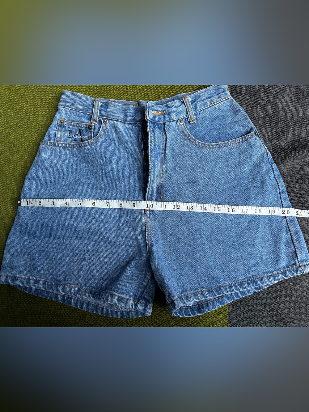 90s Vintage LA Blues Jeans Mom Shorts High Rise SZ 29 - Picture 11 of 11